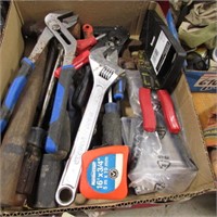 BOX OF MISC TOOLS