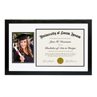 Americanflat 11x18 Graduation Frame Displays 5x7 k