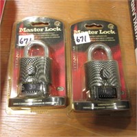 2 - MASTERLOCK PADLOCKS