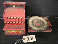 Tom Thumb Toy Cash Register & Simplex Typewriter