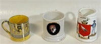 3 CREAMERS INCL RARE FOLEY W HFX COAT OF ARMS