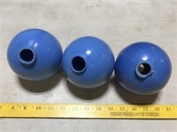 Blue Lightning Rod Globes