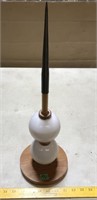 White Lightning Rod Globes & Brass Rod Tip
