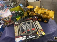 1 LOT (3) ASST TOY RC TRUCKS AND WWE CHAMPIONSHIP