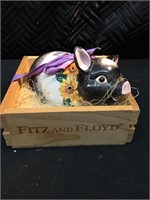 Fitz and Floyd Pig in Basket