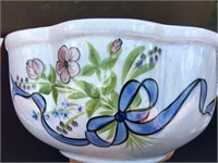 N.S. Gustin Co Handpainted Decorative Bowl