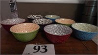 SET OF 8 SIGNATURE CEREAL BOWLS