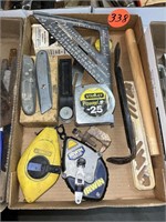 Chalk Line, Squares & Assorted Tools