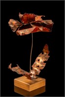 Curtis Jere-Inspired Decorative Metal Flower