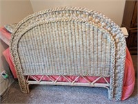 Rattan Wicker Full Size Headboard