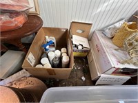 LOT OF CLEANERS, SPRAY PAINT AND MISC.