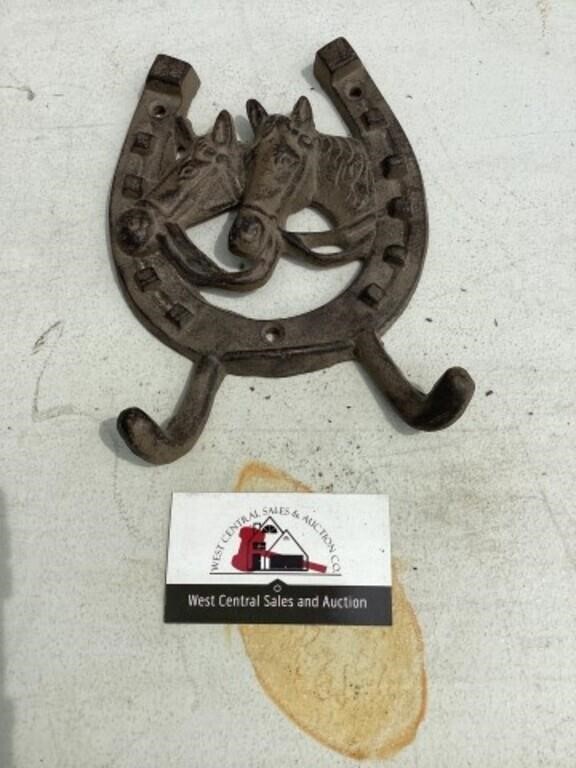 Cast iron horse coat Hanger