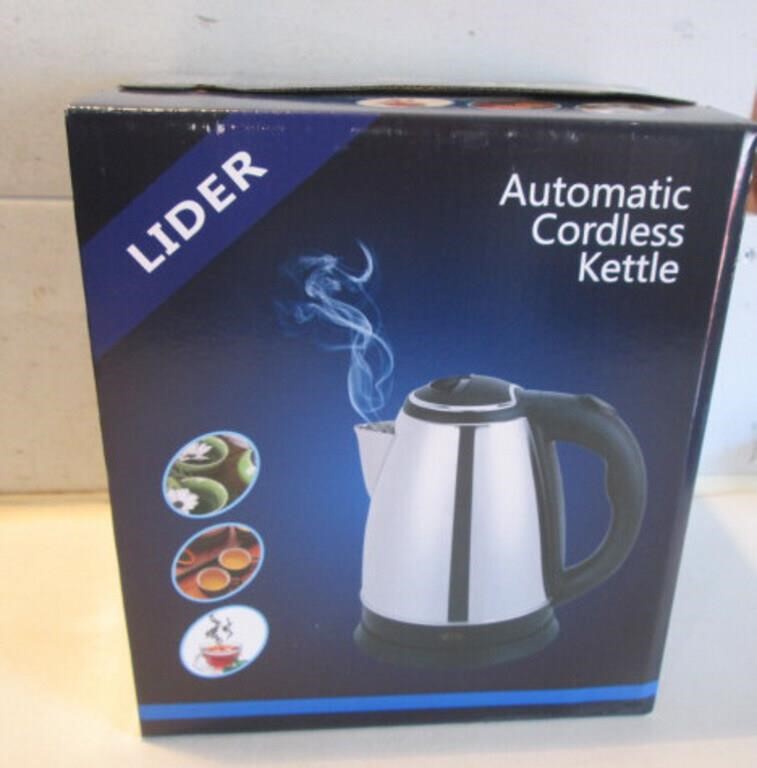 NEW LIDER AUTOMATIC CORDLESS KETTLE