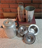 Stainless steel bowls & shaker