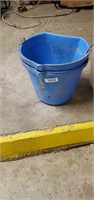 2 Blue Water Buckets