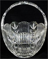 Pressed Glass Basket 8"