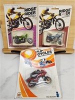 Ridge Rider and Flip Cycles motorcycles 
Ridge