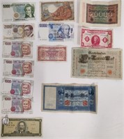 Vintage Bank Notes