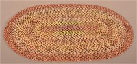 Antique/Vintage Oval Hand-Braided Table Mat.