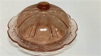 Rose Glass Candy Dish