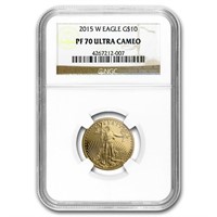 2015-w 1/4oz Proof American Gold Eagle Pf70 Ucam