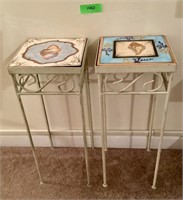 Tile Top Plant Stands