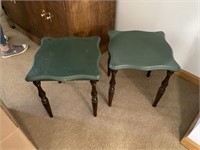 2 Small Painted Tables - Pick up only