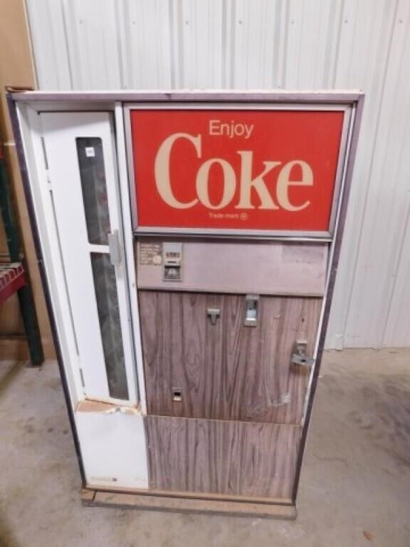 Coke Machine, 40¢  mech., 25" x 38" x 68"