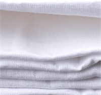 (N) 100% Cotton Muslin White Fabric - 59in Wide X