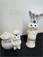Vintage Pillsbury Doughboys sugar jar and