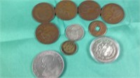 A lot of miscellaneous better foreign coins