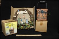 2 Tissue Holders & Birdhouses (New in Box)
