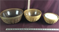 Longaberger Basket Bowls