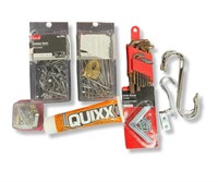 Assorted Mixed  Hardware-Nails, Hangers, Wrenches