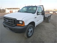 1999 Ford F550 Flatbed Truck