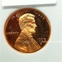 1993 S PENNY 1C PR70 CAM SGS