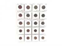 20 Coins: 12 Liberty Nickels, 4 IH, 4 Lincoln Cent
