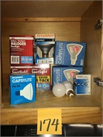 Contents of Cabinet- Lightbulbs