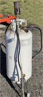 50 lb. Propane Tank with weed burner torch