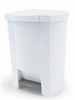 ($24) Mistral®19L Classic Step Can White, 19 litre