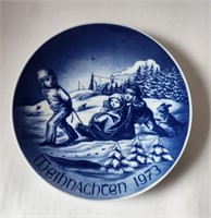 Christmas Plate-1973 Bareuther Waldsassen Bavaria