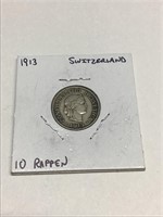 1913 Switzerland 10 Rappen