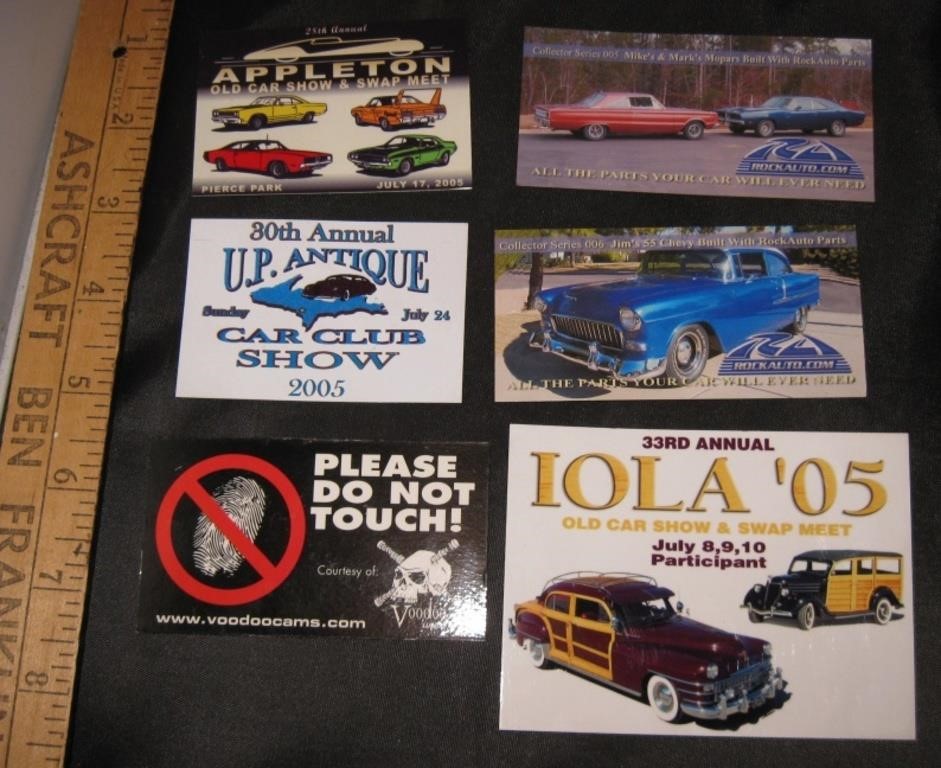 Antique Car Show Magnets & Badges