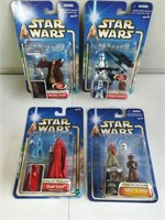 (4) Star Wars Figures Sealed Attack of the Clones