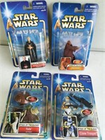 (4) Star Wars Figures Sealed Yoda Marce Windu
