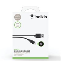 Belkin MIXIT 4ft Micro USB ChargeSync Cable, Black
