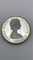 1976 Cayman Islands Proof 5 Dollars Silver .925