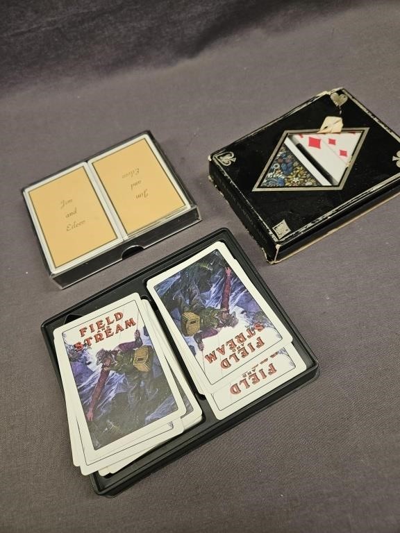 BIG OL PLAYING CARDS LOT 6 DECKS TOTAL- TWO IN