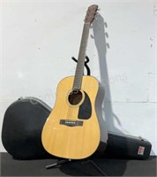 Fender 6 String Acoustic Guitar w/ Case DG-60 NAT-