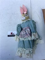 Porcelain rabbit doll